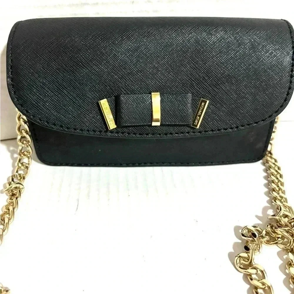 Michael kors black leather crossbody handbag - Picture 9 of 10